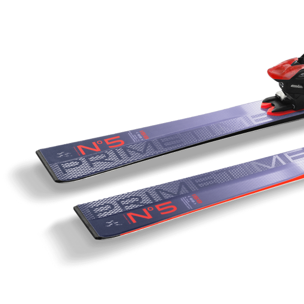 Primetime N°5 is the most precise ski in the collection. It enjoys speed and transitions energetically from edge to edge, providing exceptional carving performance with its energetic feel.