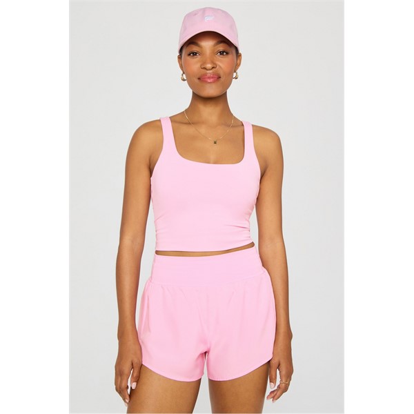 FABLETICS PureLuxe Built-In Bra Tank je mehka ženska športna majica z vgrajenim nedrčkom. Udobna podpora, raztegljiv material in popolna svoboda gibanja.