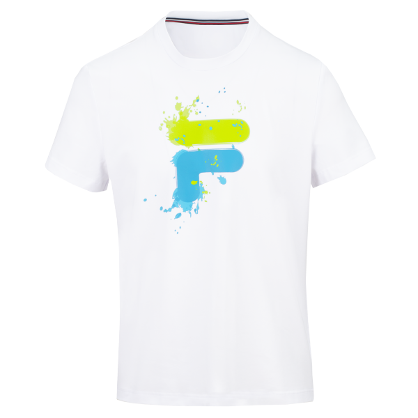 Otroška majica FILA NEVIO KIDS WHITE v beli barvi s prepoznavnim FILA logotipom. Udoben in klasičen dizajn, primeren za šolo, šport in vsakodnevno nošenje.