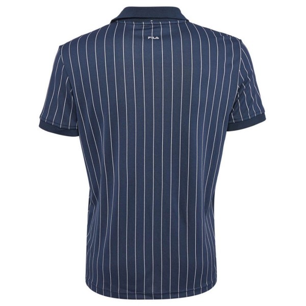 Moška športna polo majica FILA Polo Stripes s klasičnim ovratnikom in črtastim dizajnom. Udobna in zračna majica za tenis, golf, športne aktivnosti ter prosti čas.