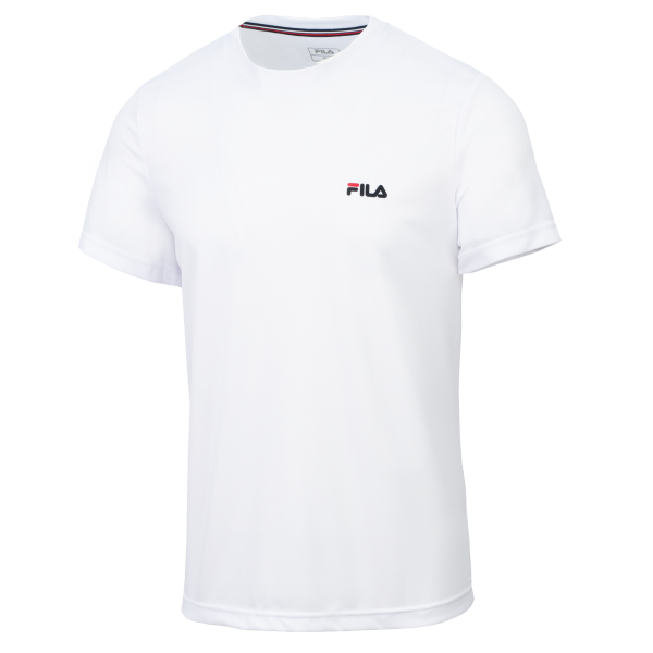 Moška športna majica FILA T-Shirt Logo Small White v beli barvi z minimalističnim FILA logotipom. Lahka in udobna majica za trening, fitnes, tek ter druge športne aktivnosti.