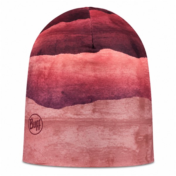 Originalna športna kapa BUFF® EcoStretch Beanie Lise Rosewood z atraktivno rožnato barvno kombinacijo. Obojestranska in raztegljiva konstrukcija iz recikliranih materialov, primerna za tek, pohodništvo, smučanje, kolesarjenje in druge športne aktivnosti v hladnejšem vremenu