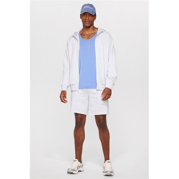 Moška jopica FABLETICS The Year Round Terry Full Zip Hoodie s kapuco in zadrgo, udobna športna jopica za trening, prosti čas in vsakodnevno nošenje.
