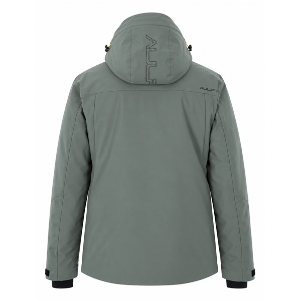 Moška smučarska jakna AULP EMMET BARK v elegantni rjavi barvi, z nepremočljivo in zračno membrano 15K/15K, raztegljivim materialom Mechanical Stretch, sintetično izolacijo iz 100 % poliestra, snemljivo kapuco, notranjimi manšetami iz lycre, snežno zaščito v pasu, vodotesnimi zadrgami in žepom za smučarsko vozovnico. Minimalistična športno-urbana zasnova omogoča uporabo na smučišču in pri vsakodnevnih zimskih aktivnostih.