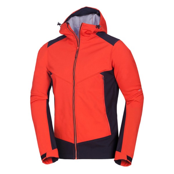 Moška softshell jakna NORTHFINDER MORRIS je outdoor jakna za vse avanture na prostem. Ta jakna je narejena iz visoko zmogljivega 3-slojnega softshell-a s parametri 10.000 mm H₂O / 10.000 g/m²/24h, ki zagotavlja popolno zaščito pred vremenskimi vplivi.