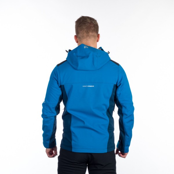 Moška softshell jakna NORTHFINDER MORRIS je outdoor jakna za vse avanture na prostem. Ta jakna je narejena iz visoko zmogljivega 3-slojnega softshell-a s parametri 10.000 mm H₂O / 10.000 g/m²/24h, ki zagotavlja popolno zaščito pred vremenskimi vplivi.