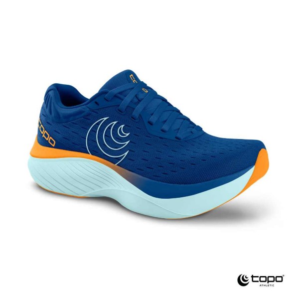 Doživite prelomno udobje tekaških copat Topo Athletic, model Atmos. Naš prvi model z največ blaženja doslej združuje maksimalno blaženje z našim unikatnim prileganjem stopalu.