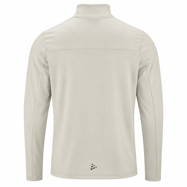 Originalni moški funkcionalni midlayer CRAFT Core Gain Midlayer M Cloud v svetlo sivi barvi. Izdelan iz 88 % recikliranega poliestra in 12 % elastana. Mehka funkcionalna jersey tkanina z rahlo brušeno notranjostjo zagotavlja prijetno toplotno udobje, polovična zadrga omogoča prilagajanje zračenja, oprijet kroj Tight Fit pa udobno prileganje. Primeren za tek, pohodništvo, smučanje, treninge in vsakodnevno športno uporabo.