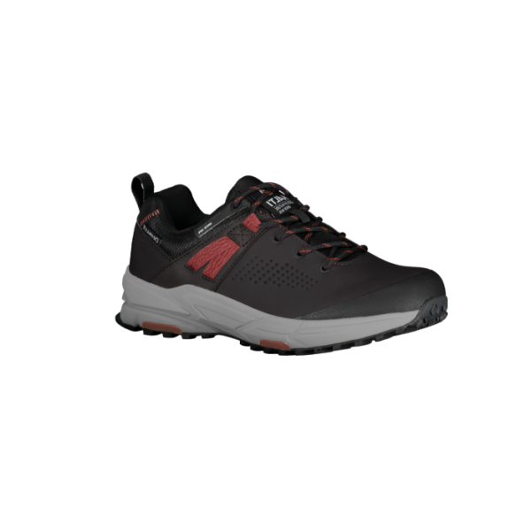 Nizki pohodniški čevlji so kot nalašč za kratke pohode in vse aktivnosti na prostem. Zgornji del je visokokakovosten sintetični nubuk, ki je zaščitni in vodoodbojen ter primeren za vegane. 