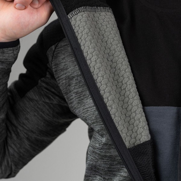 Odkrijte popolno kombinacijo udobja, funkcionalnosti in sodobnega oblikovanja z jopico iz flisa Elan. Vsestranska jopica nudi izjemno toploto in odvajanje vlage, zato je idealna za telesno aktivnost.