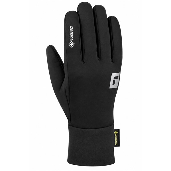 Multifunkcijske rokavice REUSCH COMMUTER GORE-TEX TOUCH-TEC™ v barvi BLACK/SILVER z nepremočljivo in zračno membrano GORE-TEX®, izolacijo TecFill™, zunanjo tkanino Softshell, notranjo podlogo MicroActive, tehnologijo TOUCH-TEC™ za uporabo zaslonov na dotik in odsevnimi elementi. Primerne za pohodništvo, kolesarjenje, sprehode in vsakodnevno uporabo v hladnem ter mokrem vremenu.