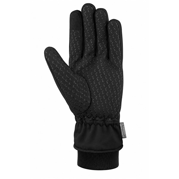 Multifunkcijske rokavice REUSCH KOLERO STORMBLOXX™ TOUCH-TEC™ v črni barvi BLACK iz vetrovno odpornega in zračnega materiala Softshell, s tehnologijo STORMBLOXX™, notranjo podlogo MicroActive, tehnologijo TOUCH-TEC™ za uporabo zaslonov na dotik, silikonskim potiskom na dlani, pleteno zapestno manšeto in odsevnimi elementi. Primerne za pohodništvo, tek, nordijsko hojo in različne aktivnosti na prostem.