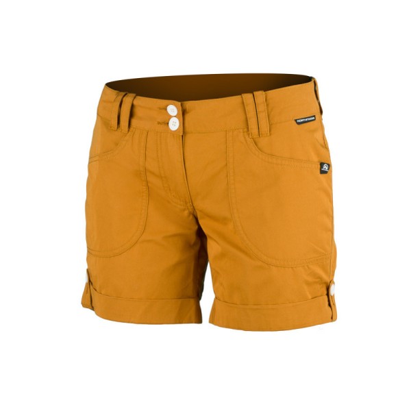 Women's cotton shorts BNRONA are intended for everyday use, hiking, traveling, and other activities. The lightweight and flexible cotton blend ensures comfort and functional properties.