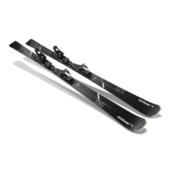 Elan Primetime 55 Black Edition (25/26) – najmočnejše in najhitrejše smuči z dvojno titanovo ojačitvijo, UD karbonskimi vlakni in vrhunsko karving zmogljivostjo.