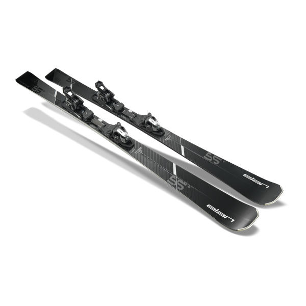 Smuči Elan Primetime 55  Black Edition (25/26) prinašajo širšo platformo, dvojno plast titanala in UD Carbon za vrhunski oprijem, moč in stabilnost. Izdelane za zahtevne smučarje, ki cenijo eleganco in zmogljivost.