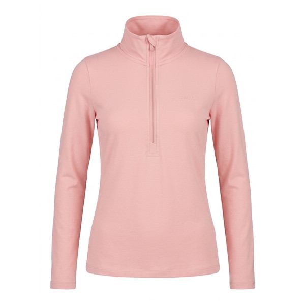 Women's pullover with zipper REUSCH PINK