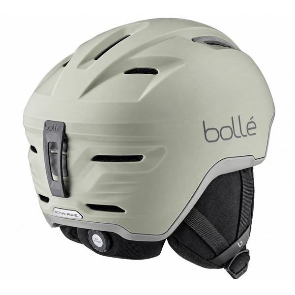 Lahka smučarska čelada BOLLÉ ATMOS PURE Argil Matte s sistemom Click-To-Fit in devetimi prezračevalnimi odprtinami.