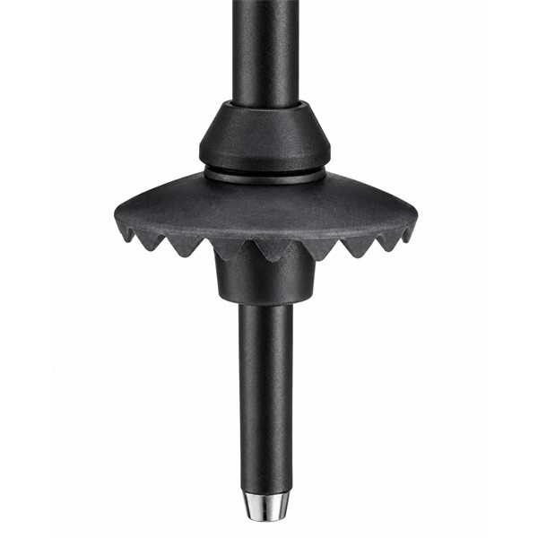 Lahke aluminijaste smučarske palice LEKI Voltec Lite TR s 16-milimetrsko cevjo, sistemom Trigger S in jekleno konico Ice Tip.
