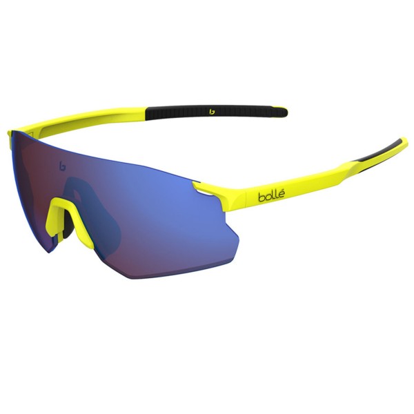 When it comes to lightweight sports glasses, look no further. ICARUS is Bollé's new ultra-lightweight frameless model, weighing 24 grams of pure performance. Excellent stability is ensured by the use of Thermogrip® rubber on both the curved temples and the nose pad.