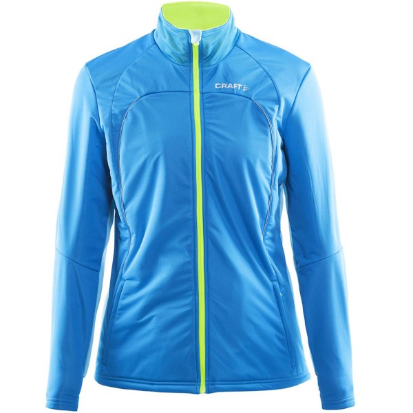 The women's CRAFT STORM jacket is a warm and smooth jacket lined with fleece. It is primarily from the cross-country skiing collection, but this versatile piece of clothing can be used for all winter sports.