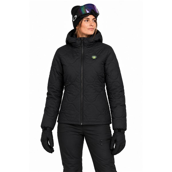 Women's jacket ELAN DEMO W PADDED JACKET is a lightweight insulated sport jacket with ALTO synthetic fill from recycled materials. The outer material of 100% nylon has a water-repellent coating to help protect against light rain and snowfall. The jacket has two side pockets and adjustable bottom hem. Suitable for everyday use, walks, travel, and outdoor activities.