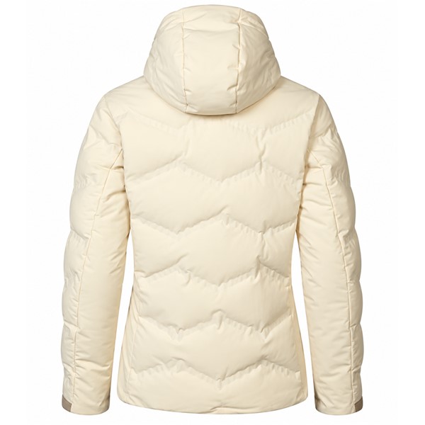 Ženska nepremočljiva smučarska jakna HALTI Nordic Arcty II Seedpearl White v elegantni biserno beli barvi. Vodni stolpec 15.000 mm, zračnost 15.000 g/m²/24 h, izolacija Microtherm Arcty in napredna konstrukcija X-Welded zagotavljajo toplotno udobje ter zaščito pred zimskimi vremenskimi vplivi. Jakna ima nastavljivo kapuco, prezračevalne zadrge, notranjo snežno zaščito, elastične manšete in praktične žepe.