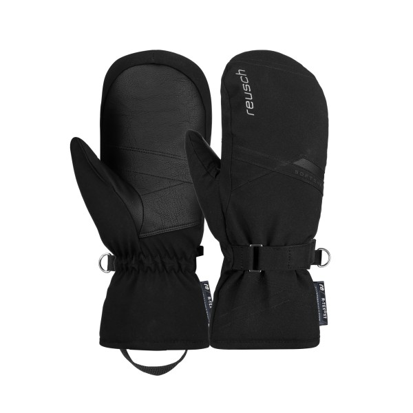 Ženske smučarske rokavice na en prst REUSCH HELENA R-TEX® XT MITTEN v barvni kombinaciji BLACK / SILVER. Nepremočljiva in zračna membrana R-TEX® XT, izolacija PrimaLoft® Gold, prožen Softshell, podloga MicroActive in nastavljiv zapestni trak zagotavljajo izjemno toploto, zaščito ter udobje med smučanjem.