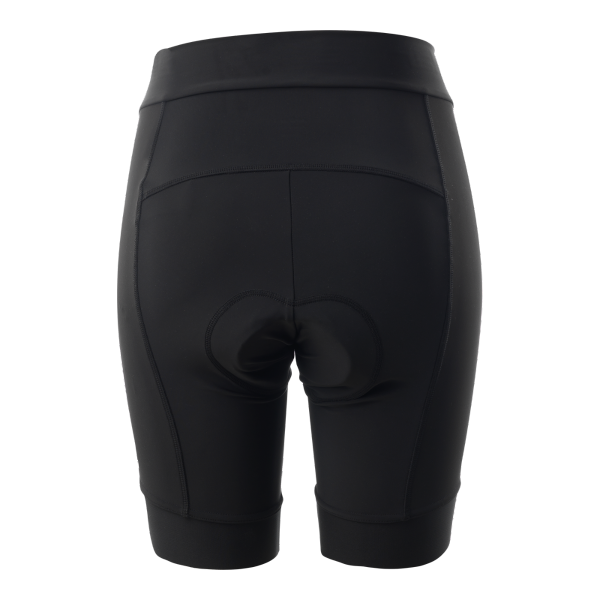 Ženske kolesarske kratke hlače Elan v univerzalni črni barvi zagotavljajo popolno udobje na vsaki pustolovščini.