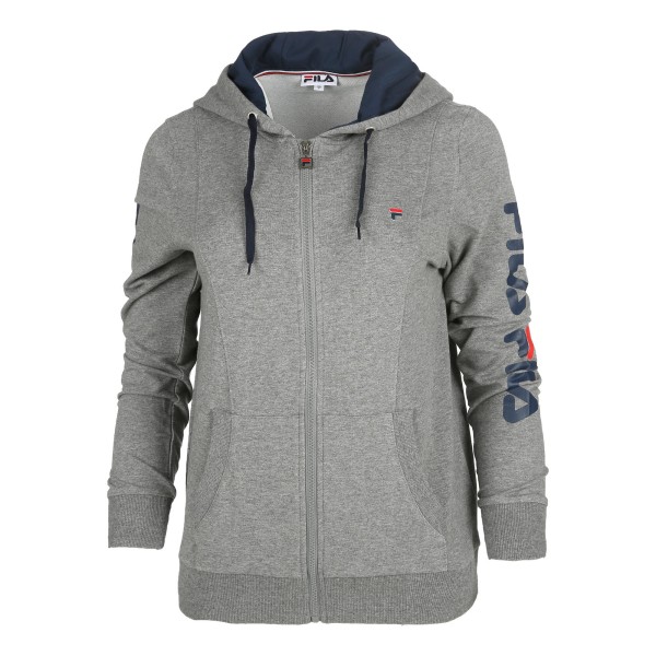 Women's jacket FILA RAHEL with a hood is an excellent choice for sports and leisure activities. Made from high-quality material that contains 80% cotton and 20% polyester, it ensures comfort, breathability, and softness.