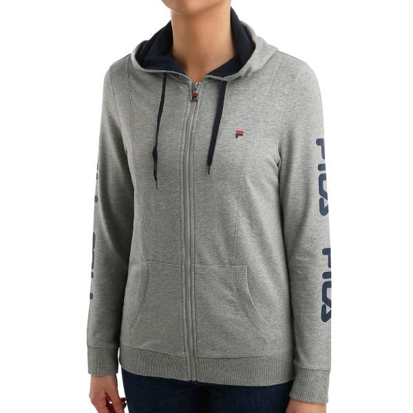 Women's jacket FILA RAHEL with a hood is an excellent choice for sports and leisure activities. Made from high-quality material that contains 80% cotton and 20% polyester, it ensures comfort, breathability, and softness.
