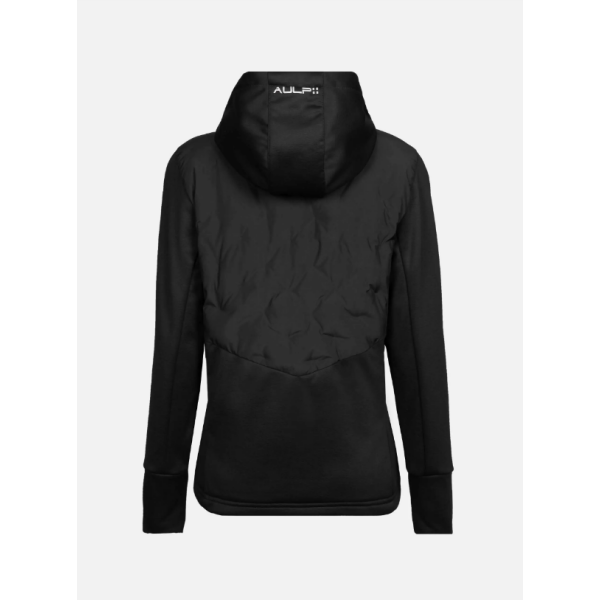 Ženska hibridna jopica AULP VOLTA združuje raztegljive materiale in toplotno varjene prešite dele za optimalno toplino in svobodo gibanja. Z nastavljivo kapuco je idealna za outdoor aktivnosti v hladnejšem vremenu.