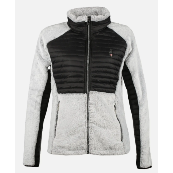 Ženska jopica AULP LAMMY WOMEN je trendovski kos, ki združuje toploto, udobje in eleganten športni videz. Zaradi bi-matière zasnove (kombinacija sherpa/flisa in gladke tkanine) ponuja popolno ravnovesje med funkcionalnostjo in stilom.