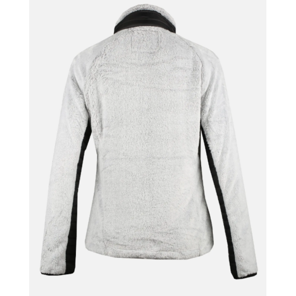 Ženska jopica AULP LAMMY WOMEN je trendovski kos, ki združuje toploto, udobje in eleganten športni videz. Zaradi bi-matière zasnove (kombinacija sherpa/flisa in gladke tkanine) ponuja popolno ravnovesje med funkcionalnostjo in stilom.