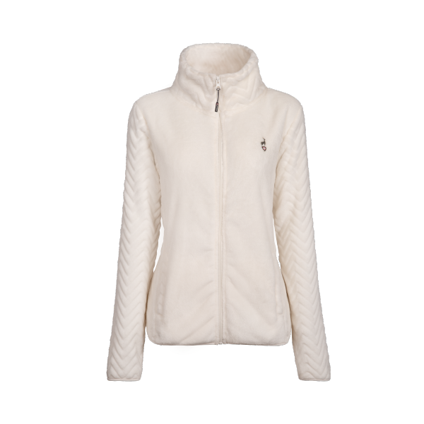 Ženska flis jopica AULP VERIO iz mehkega 100 % poliestra nudi toplino, udobje in zaščito pred vetrom. Idealna za hladne dni ali kot srednji sloj pod jakno.