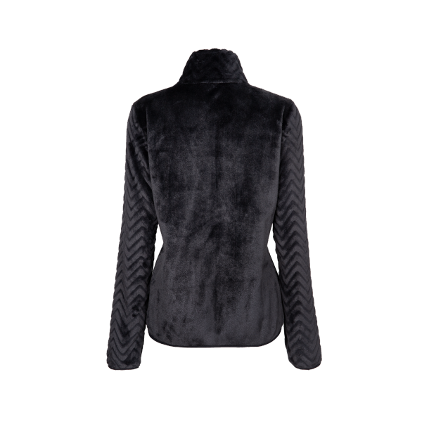 Ženska flis jopica AULP VERIO iz mehkega 100 % poliestra nudi toplino, udobje in zaščito pred vetrom. Idealna za hladne dni ali kot srednji sloj pod jakno.