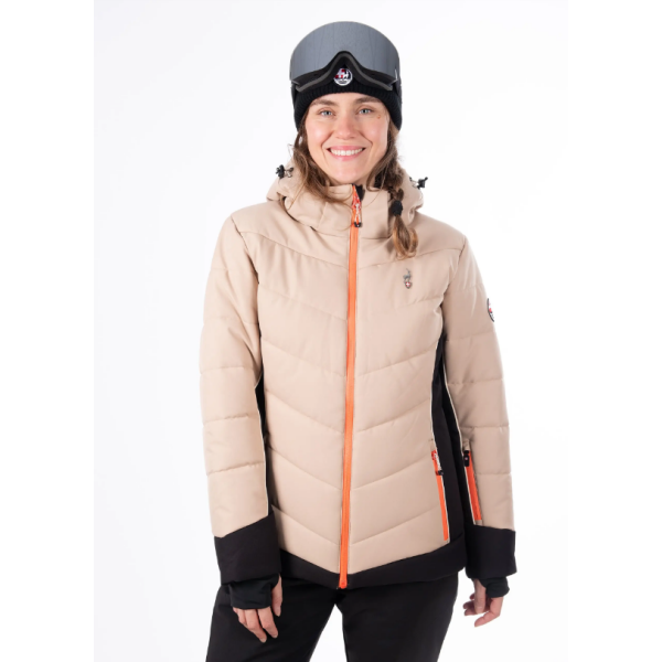 Ženska smučarska jakna AULP CELLY bež