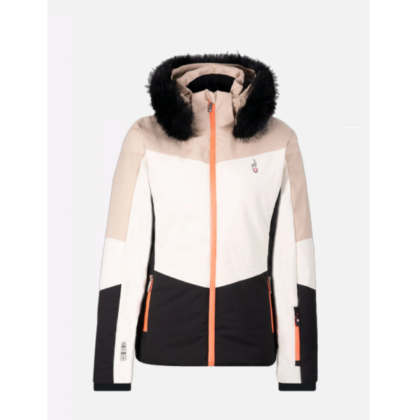 The women's ski jacket AULP SANDI combines an elegant look, top-notch thermal insulation, and 15K/15K protection against snow and wind. Ideal for demanding skiers.