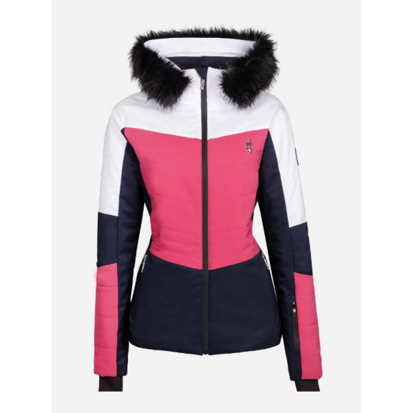 Ženska smučarska jakna AULP SANDI združuje eleganten videz, vrhunsko toplotno izolacijo in 15K/15K zaščito pred snegom in vetrom. Idealna za zahtevne smučarke.