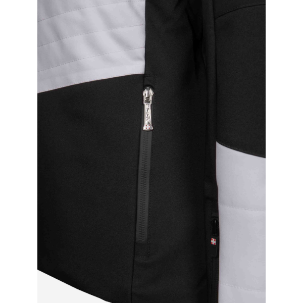 The women's ski jacket AULP SANDI combines an elegant look, top-notch thermal insulation, and 15K/15K protection against snow and wind. Ideal for demanding skiers.