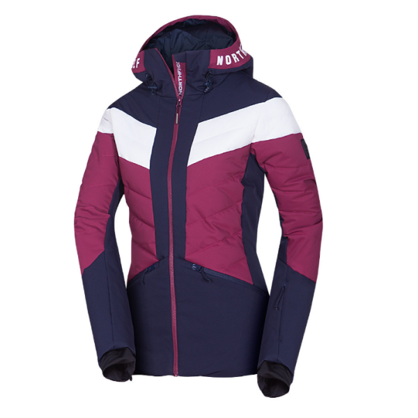 Ženska smučarska jakna NORTHFINDER IDA združuje moderen dizajn, 10K/10K vodoodporno zaščito in toplo sintetično izolacijo. Snežni pas, fiksna 3D kapuca in PFC-free obdelava za popolno udobje na smučišču.