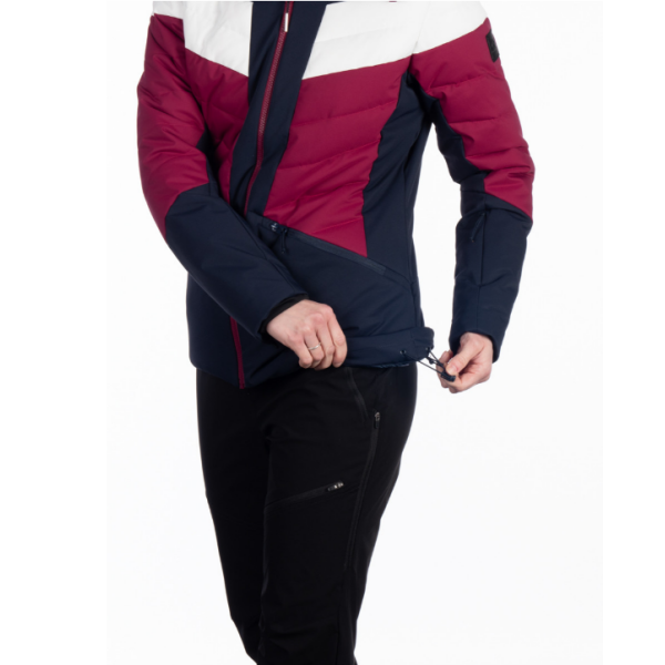 Ženska smučarska jakna NORTHFINDER IDA združuje moderen dizajn, 10K/10K vodoodporno zaščito in toplo sintetično izolacijo. Snežni pas, fiksna 3D kapuca in PFC-free obdelava za popolno udobje na smučišču.