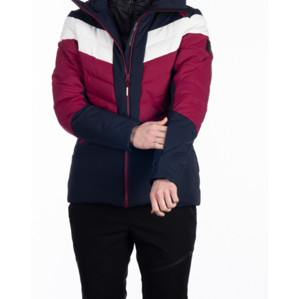 Ženska smučarska jakna NORTHFINDER IDA združuje moderen dizajn, 10K/10K vodoodporno zaščito in toplo sintetično izolacijo. Snežni pas, fiksna 3D kapuca in PFC-free obdelava za popolno udobje na smučišču.