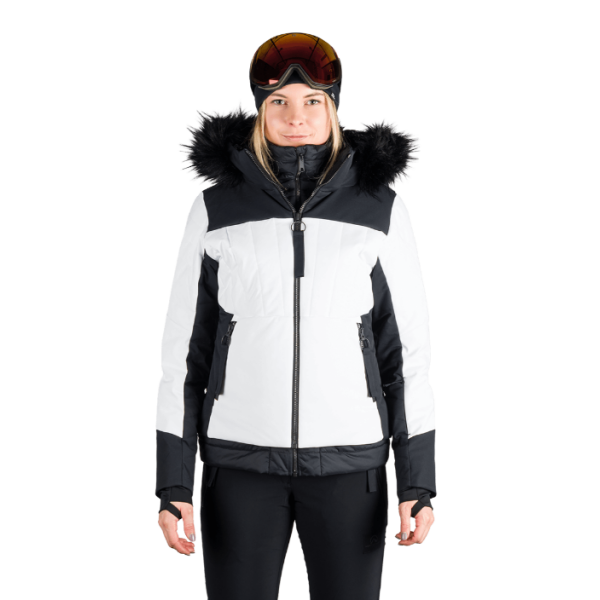 Odkrij žensko smučarsko jakno NORTHFINDER TAYLER – 2-v-1 model z vodoodporno membrano, snemljivo notranjo podlogo, snežnim pasom in kapuco z odstranljivim krznom. Idealen za smučanje in zimske aktivnosti!