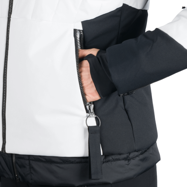 Odkrij žensko smučarsko jakno NORTHFINDER TAYLER – 2-v-1 model z vodoodporno membrano, snemljivo notranjo podlogo, snežnim pasom in kapuco z odstranljivim krznom. Idealen za smučanje in zimske aktivnosti!