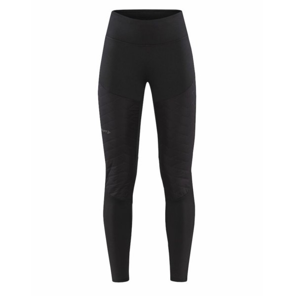 The women's long leggings CRAFT ADV SUBZ TIGHTS 3 are very functional leggings for winter activities such as running, hiking, and cross-country skiing. With a special quilted, padded, insulation membrane on the front.