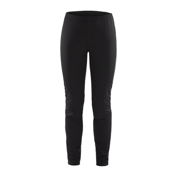 Women's long winter leggings CRAFT ADV NORDIC TRAINING are warm and stretchy leggings designed for cross-country skiers who ski in all conditions and need good protection against cold, wind, and water, while also ensuring optimal moisture transfer outward.