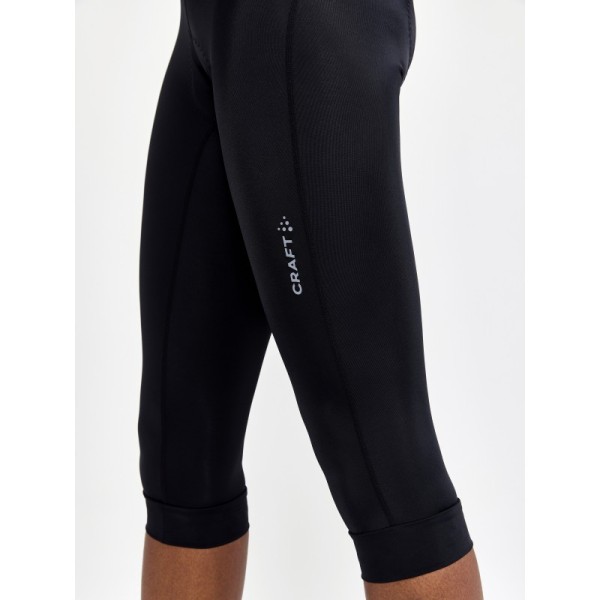 Women's 3/4 CRAFT CORE BIKE ENDUR KNICKERS are elastic, soft, and ergonomic cycling shorts, 3/4 length. Made from durable, technical fabric.