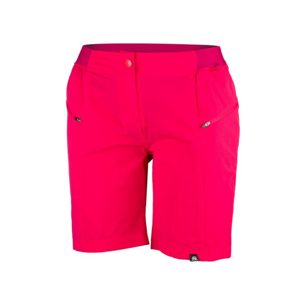 The NORTHFINDER VINJA women's short hiking pants are lightweight hiking shorts designed for spring and summer sports activities. Made from highly adaptable 4-way stretch material, they ensure comfort and unrestricted movement.