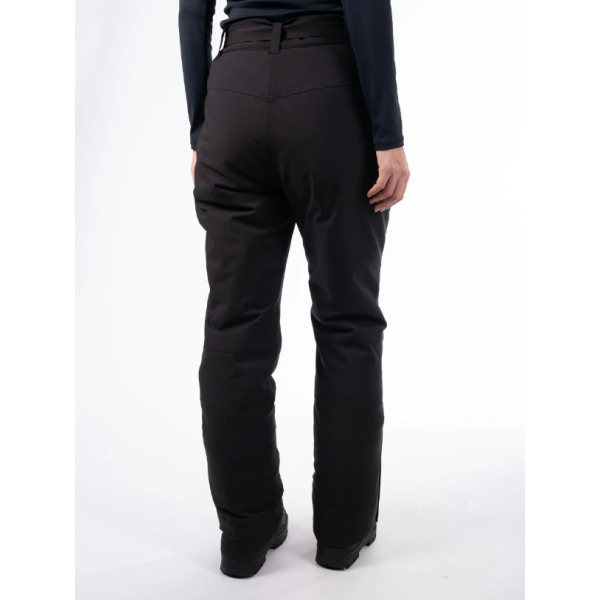 The women's ski pants AULP VIARY offer waterproof 10K/10K protection, taped seams, and snow gaiters for complete comfort on the snow. Adjustable waist and removable suspenders for an ideal fit.