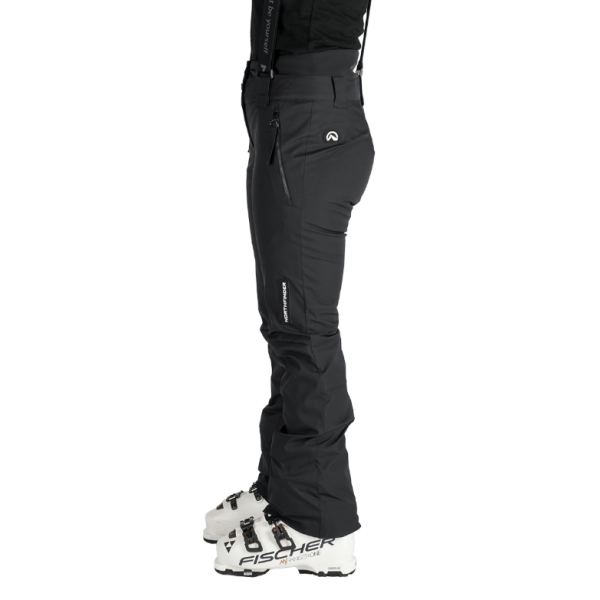 Odkrijte ženske smučarske hlače NORTHFINDER MYLEE – vodoodporne, raztegljive in modne. Popolne za udobno in brezskrbno smuko v vseh razmerah!